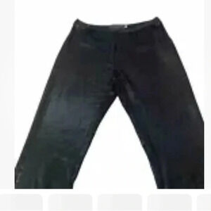 Monica  Bianco Sparke Disco Pants Woman 10 Black Reptile Print  Stretch Straight